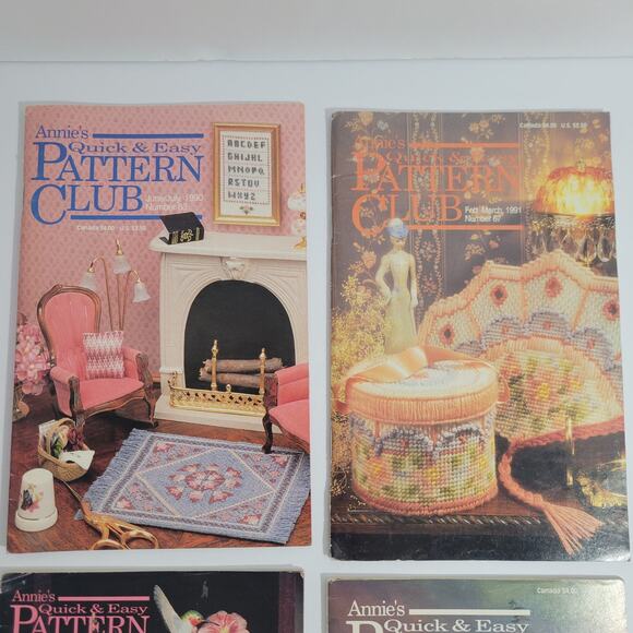 4 Annie's Quick & Easy Pattern Club Crochet Booklets Featured Floral Flowers - Picture 3 of 8